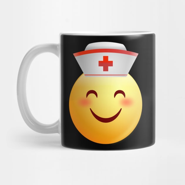 Nurse Emoji Face Shirt Nursing by Walkowiakvandersteen